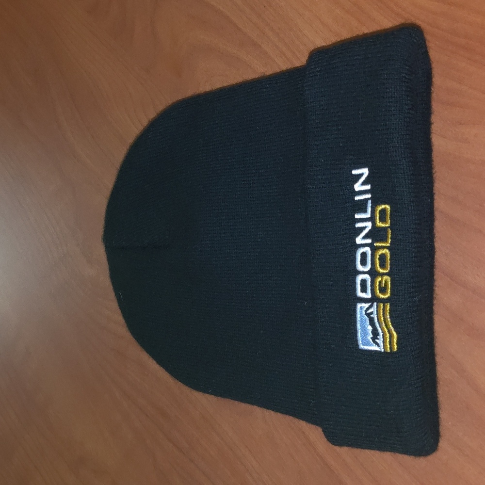 Donlin Gold Embroidered Logo Cuffed Knit Beanie
